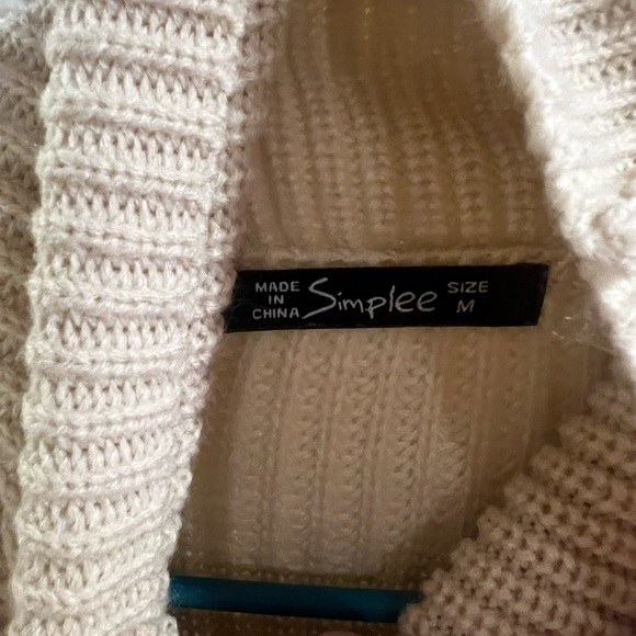 Colorblock Knit Sweater - Beige, Cream, and Rust - Picture 2 of 6